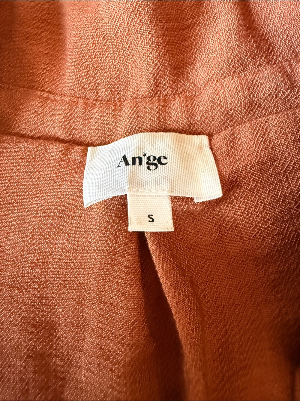 Rust Single-Button Lightweight Blazer Jacket - Picture 3 of 7
